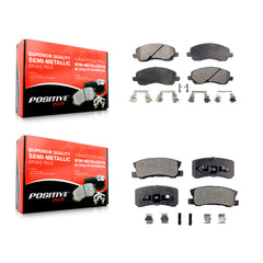 Positive Plus KPF-100401 Disc Brake Pad for 2007-2017 Mitsubishi Lancer, Chrysler 200 and More - Front and Rear