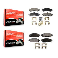 Positive Plus KPF-100405 Disc Brake Pad for 2002-2006 Isuzu Ascender, Saab 9-7x and More - Front and Rear