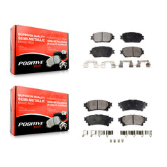Positive Plus KPF-100411 Disc Brake Pad for 2014 Lexus IS250 - Front and Rear