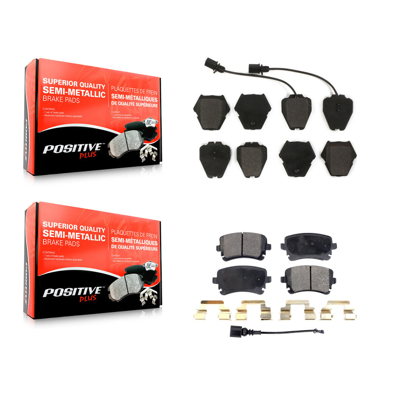 Positive Plus KPF-100417 Disc Brake Pad for 2003-2004 Audi RS6 - Front and Rear