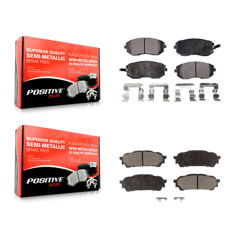 Positive Plus KPF-100434 Disc Brake Pad for 2003-2008 Subaru Impreza, Saab 9-2X, Subaru Forester - Front and Rear