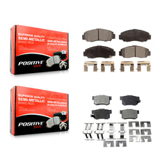 Positive Plus KPF-100449 Disc Brake Pad for 2003-2011 Acura CSX, Honda Accord - Front and Rear