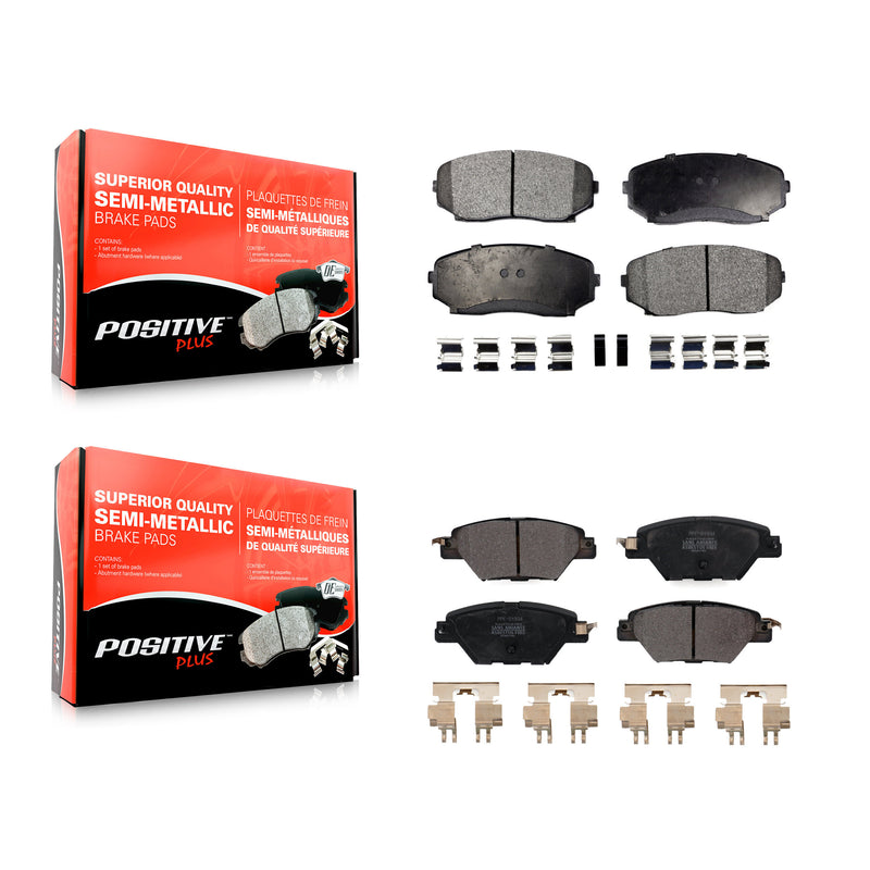 Positive Plus KPF-100460 Disc Brake Pad for 2016-2023 Mazda CX-9 - Front and Rear
