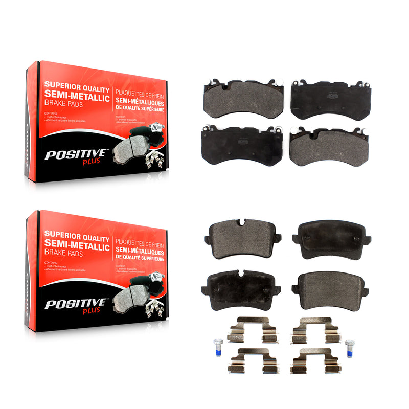 Positive Plus KPF-100462 Disc Brake Pad for 2014-2018 Audi RS7 - Front and Rear