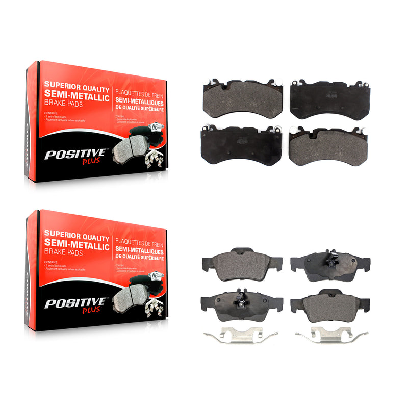 Positive Plus KPF-100463 Disc Brake Pad for 2007-2011 Mercedes-Benz SL63 AMG, Mercedes-Benz SL65 AMG, Mercedes-Benz E63 AMG - Front and Rear
