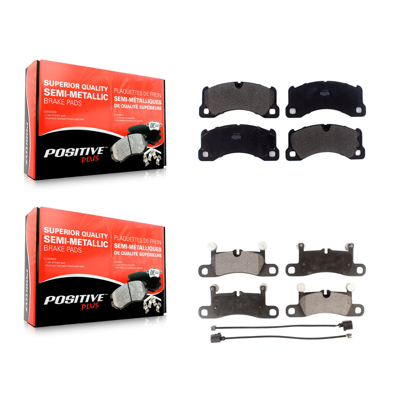 Positive Plus KPF-100465 Disc Brake Pad for 2011-2018 Porsche Cayenne, Volkswagen Touareg - Front and Rear