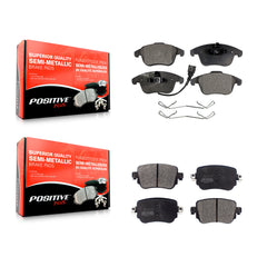 Positive Plus KPF-100466 Disc Brake Pad for 2015-2020 Audi Q3, Audi Q3 Quattro, Volkswagen Passat - Front and Rear