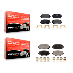 Positive Plus KPF-100472 Disc Brake Pad for 2015-2022 Jeep Cherokee, Chrysler 200 - Front and Rear