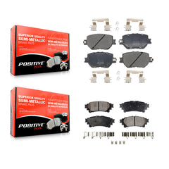 Positive Plus KPF-100477 Disc Brake Pad for 2014-2015 Lexus IS250 - Front and Rear