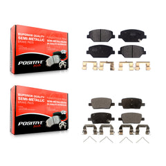 Positive Plus KPF-100491 Disc Brake Pad for 2016-2020 Chevrolet Camaro - Front and Rear