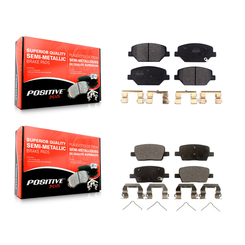 Positive Plus KPF-100491 Disc Brake Pad for 2016-2020 Chevrolet Camaro - Front and Rear