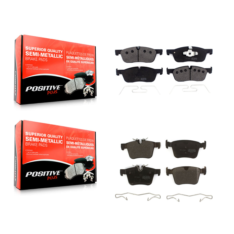Positive Plus KPF-100505 Disc Brake Pad for 2015-2024 Jaguar XE, Jaguar XF and More - Front and Rear