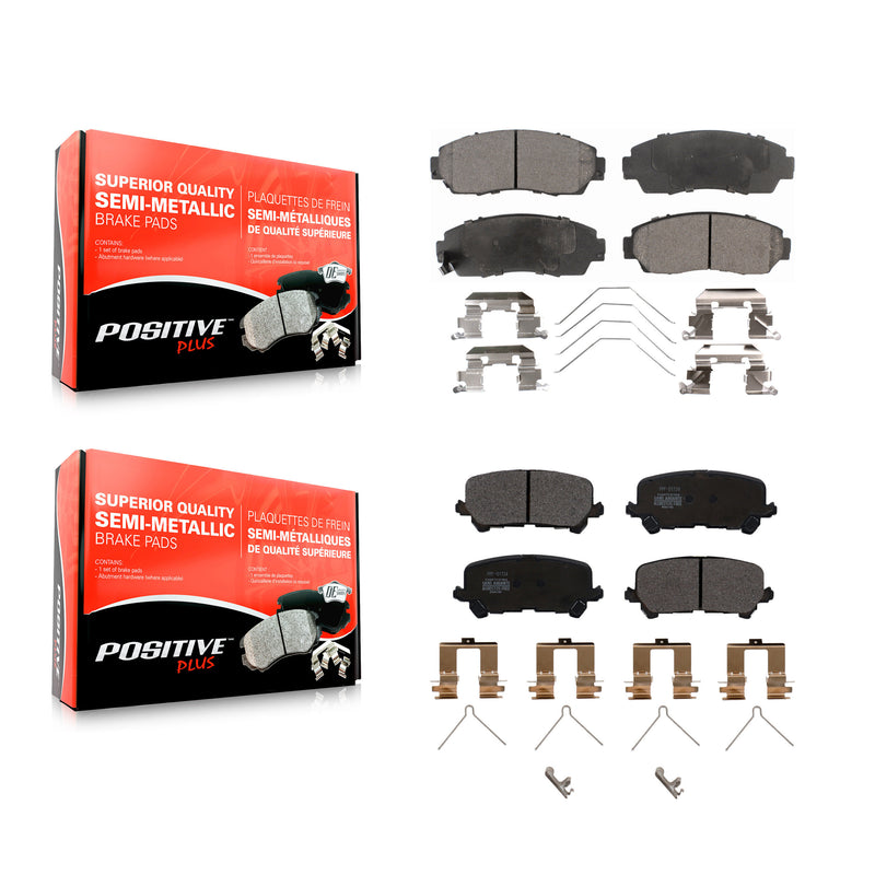 Positive Plus KPF-100524 Disc Brake Pad for 2019-2024 Honda Passport - Front and Rear