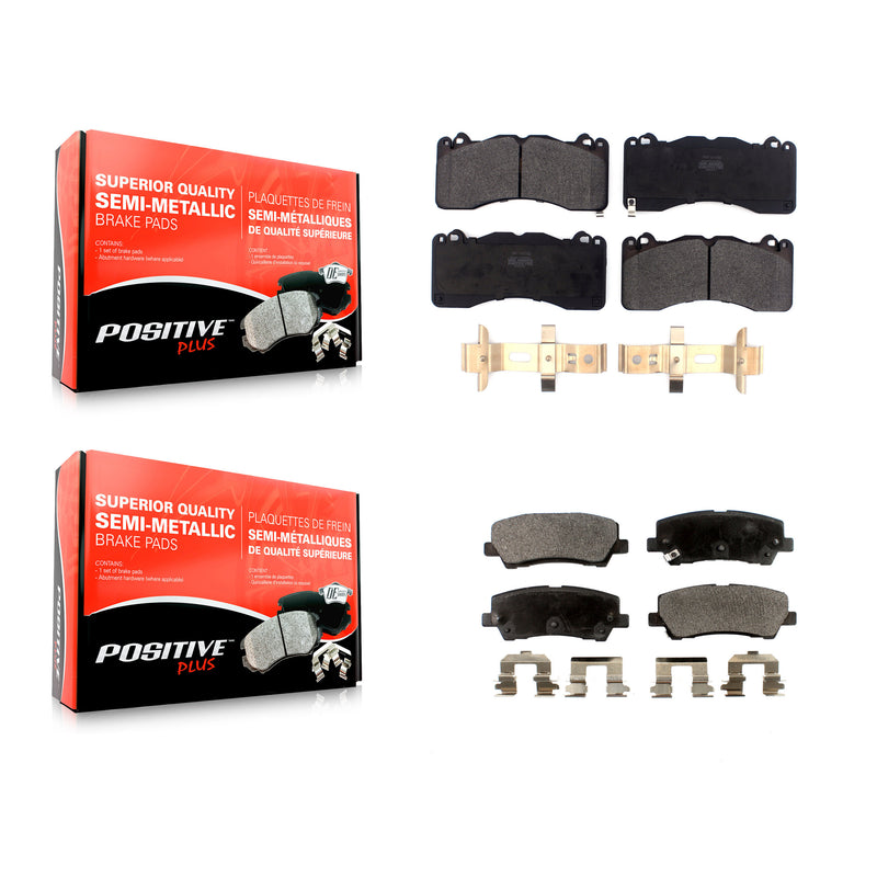 Positive Plus KPF-100531 Disc Brake Pad for 2015 Ford Mustang - Front and Rear