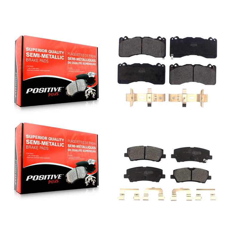 Positive Plus KPF-100532 Disc Brake Pad for 2015-2022 Ford Mustang - Front and Rear