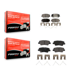 Positive Plus KPF-100533 Disc Brake Pad for 2016-2018 Kia Forte, Kia Forte5, Hyundai Veloster - Front and Rear