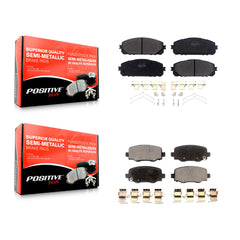 Positive Plus KPF-100534 Disc Brake Pad for 2014-2022 Jeep Cherokee - Front and Rear