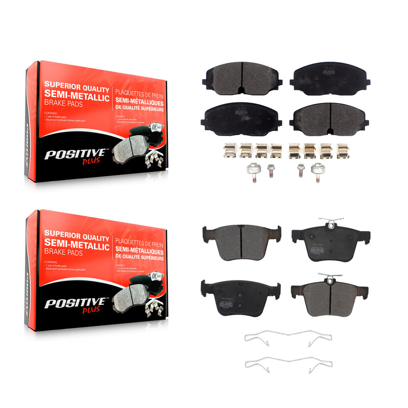 Positive Plus KPF-100539 Disc Brake Pad for 2018-2024 Volkswagen Atlas Cross Sport, Volkswagen Atlas - Front and Rear