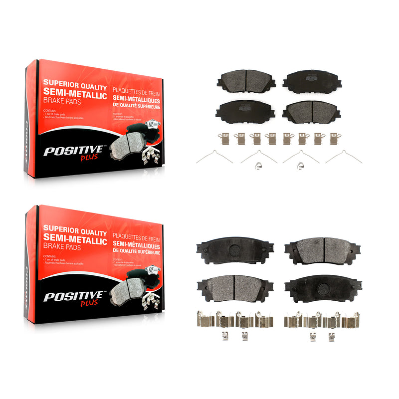 Positive Plus KPF-100541 Disc Brake Pad for 2018-2025 Toyota Camry, Lexus ES300h and More - Front and Rear