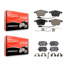 Positive Plus KPF-100549 Disc Brake Pad for 2005-2015 Volkswagen Golf R, Audi TTS Quattro and More - Front and Rear