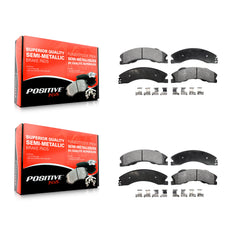 Positive Plus KPF-100568 Disc Brake Pad for 2011-2019 Chevrolet Suburban 3500 HD, Chevrolet Silverado 2500 HD and More - Front and Rear