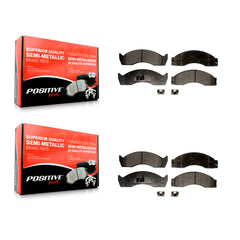 Positive Plus KPF-100571 Disc Brake Pad for 1988-2002 Ford E-450 Econoline Super Duty, Ford F-53 Motorhome Chassis and More - Front and Rear