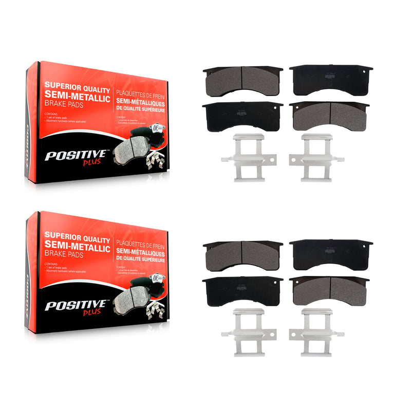 Positive Plus KPF-100572 Disc Brake Pad for 1991-2023 Ford F-650, Ford F-750 and More - Front and Rear