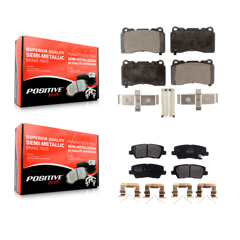 Positive Plus KPF-100577 Disc Brake Pad for 2017-2019 Cadillac ATS, Cadillac CTS - Front and Rear