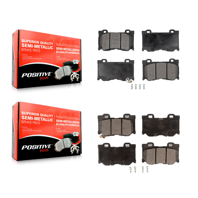 Positive Plus KPF-100582 Disc Brake Pad for 2008-2013 INFINITI FX50, INFINITI G37 - Front and Rear