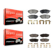 Positive Plus KPF-100584 Disc Brake Pad for 2006-2018 Subaru Forester, Subaru Legacy and More - Front and Rear