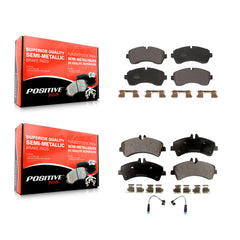 Positive Plus KPF-100590 Disc Brake Pad for 2007-2018 Mercedes-Benz Sprinter 3500XD, Mercedes-Benz Sprinter 3500 and More - Front and Rear