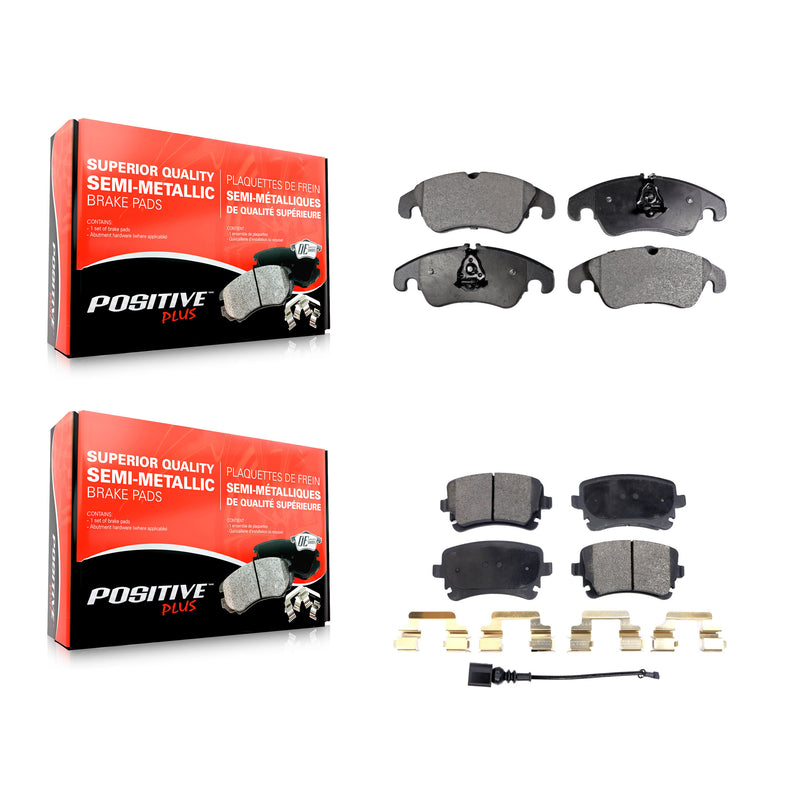 Positive Plus KPF-100602 Disc Brake Pad for 2013-2014 Audi A4 allroad - Front and Rear