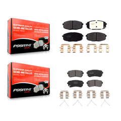 Positive Plus KPF-100607 Disc Brake Pad for 2018-2024 Hyundai Kona, Kia Seltos - Front and Rear