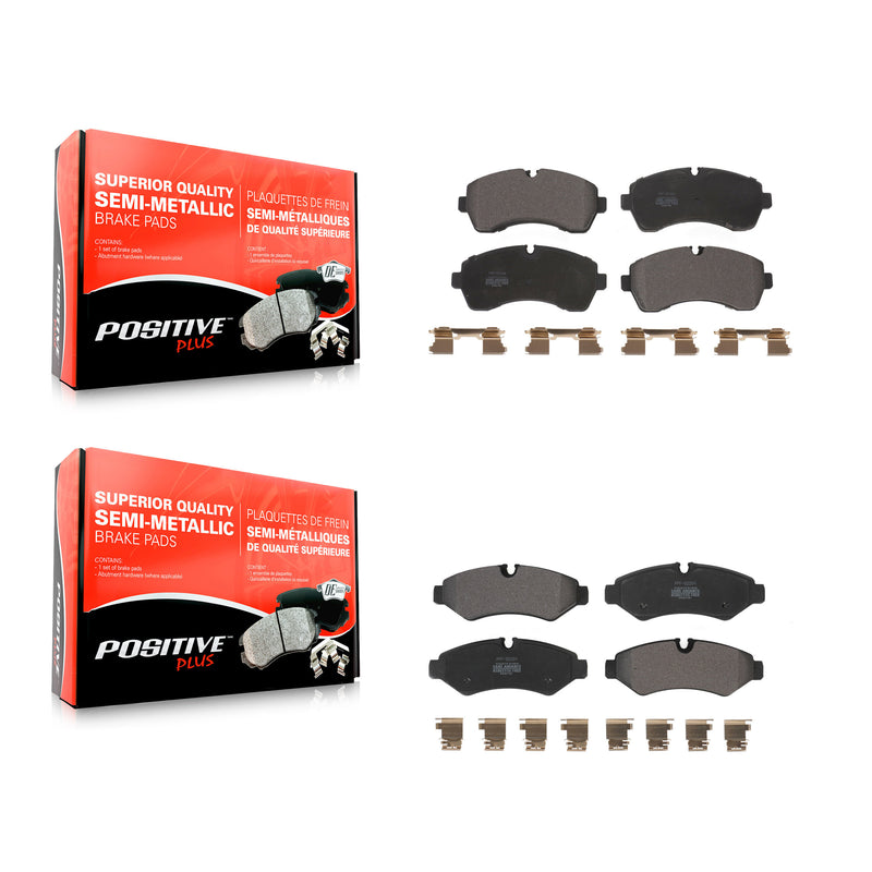 Positive Plus KPF-100610 Disc Brake Pad for 2019-2024 Mercedes-Benz Sprinter 3500, Mercedes-Benz Sprinter 3500XD and More - Front and Rear