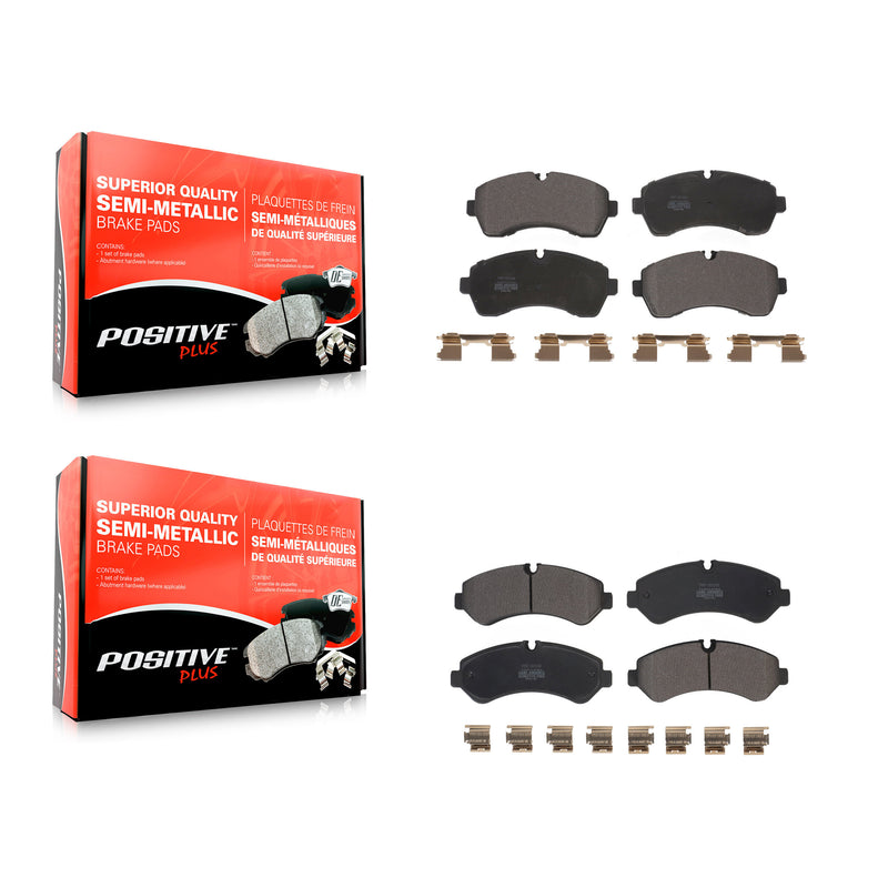 Positive Plus KPF-100611 Disc Brake Pad for 2019-2023 Mercedes-Benz Sprinter 3500, Mercedes-Benz Sprinter 3500XD and More - Front and Rear