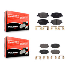 Positive Plus KPF-100614 Disc Brake Pad for 2018-2020 Buick Regal Sportback, Cadillac XT4 - Front and Rear