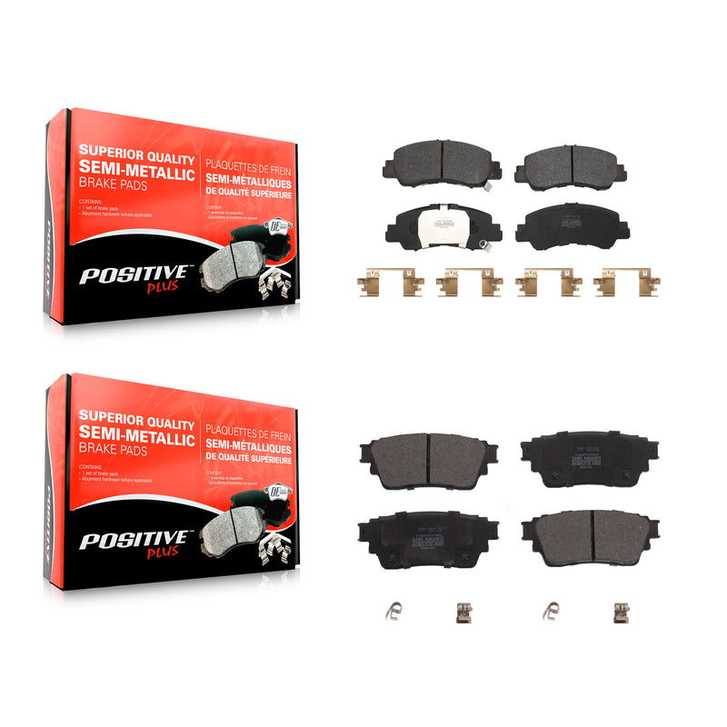 Positive Plus KPF-100620 Disc Brake Pad for 2018-2022 Mitsubishi Eclipse Cross - Front and Rear