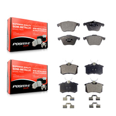 Positive Plus KPF-100640 Disc Brake Pad for 2004 Audi A6 Quattro - Front and Rear