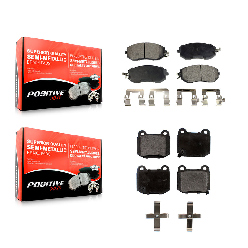 Positive Plus KPF-100643 Disc Brake Pad for 2017 Subaru BRZ - Front and Rear