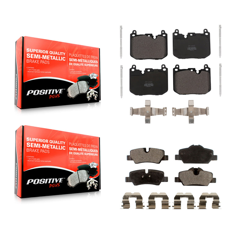 Positive Plus KPF-100653 Disc Brake Pad for 2015 Mini Cooper - Front and Rear