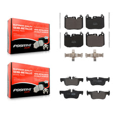 Positive Plus KPF-100654 Disc Brake Pad for 2017-2022 BMW 228i Gran Coupe, BMW 228i xDrive Gran Coupe and More - Front and Rear