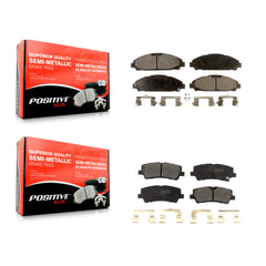 Positive Plus KPF-100659 Disc Brake Pad for 2021 Ford Mustang - Front and Rear