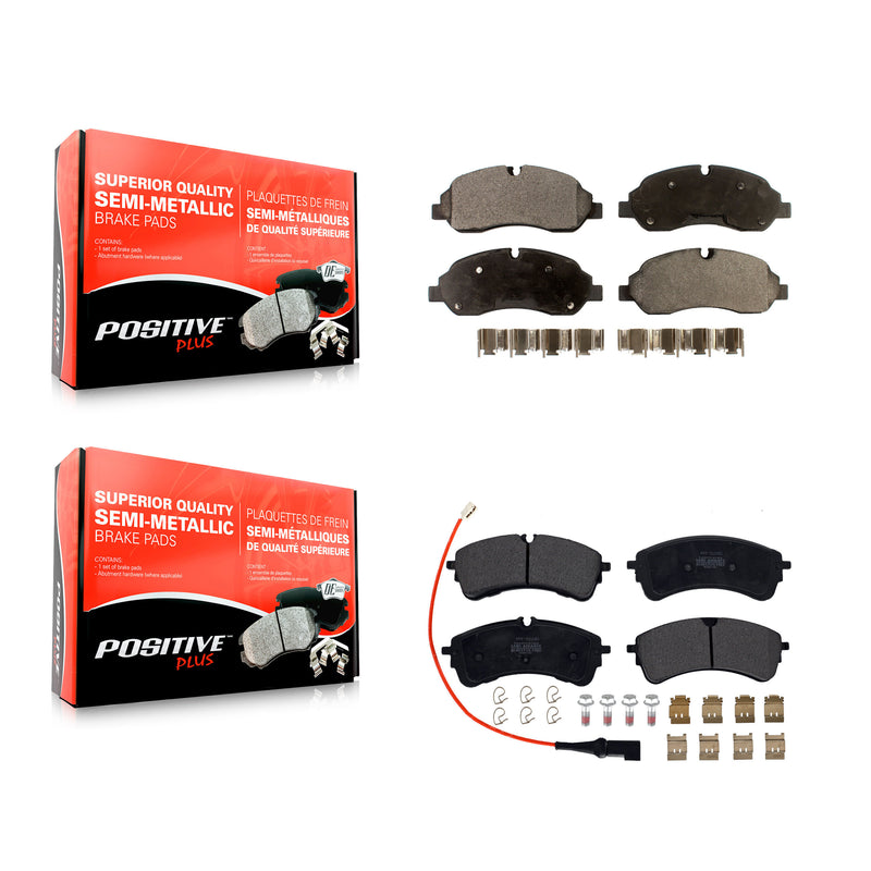 Positive Plus KPF-100675 Disc Brake Pad for 2020-2023 Ford Transit-350 HD, Ford Transit-150 and More - Front and Rear