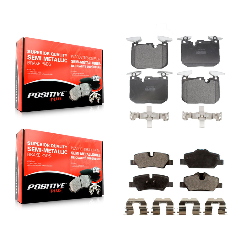 Positive Plus KPF-100683 Disc Brake Pad for 2020-2022 Mini Cooper - Front and Rear