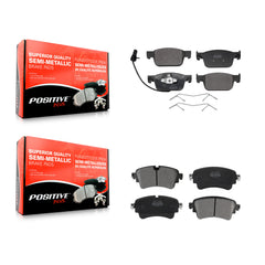 Positive Plus KPF-100687 Disc Brake Pad for 2017-2019 Audi A5 Quattro, Audi A5 Sportback and More - Front and Rear