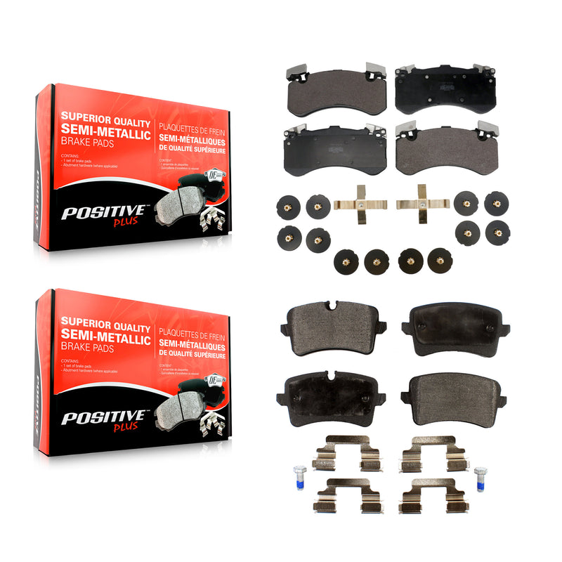Positive Plus KPF-100693 Disc Brake Pad for 2012-2018 Audi S7, Audi S6 and More - Front and Rear
