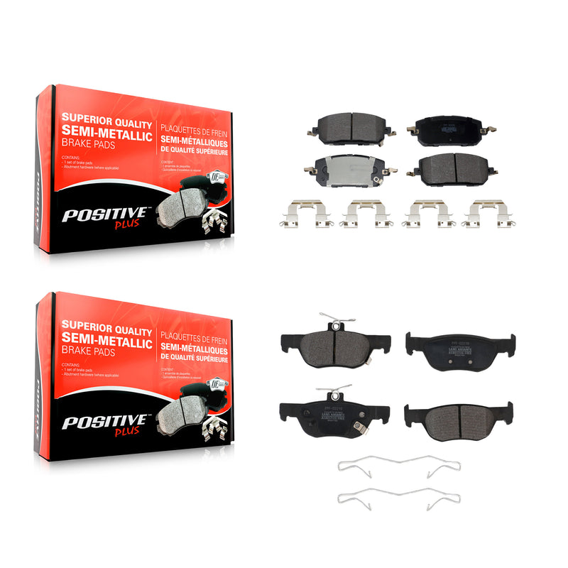 Positive Plus KPF-100695 Disc Brake Pad for 2022-2023 Mazda MX-30 EV - Front and Rear