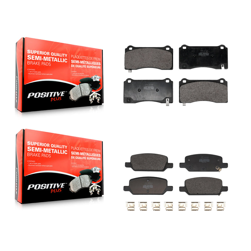 Positive Plus KPF-100703 Disc Brake Pad for 2017-2023 Tesla 3 - Front and Rear