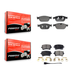 Positive Plus KPF-100711 Disc Brake Pad for 2010 Audi A8 Quattro - Front and Rear
