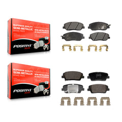 Positive Plus KPF-100713 Disc Brake Pad for 2013-2016 Hyundai Santa Fe, Hyundai Santa Fe XL - Front and Rear